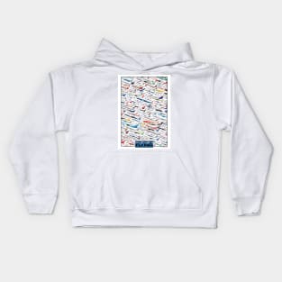 Planes by The Art of Flying Kids Hoodie